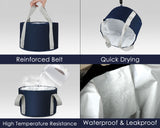 Foot Soaking Tub Collapsible Bucket with Handle 4.7 Gallon/18 L Portable Wash Bag