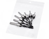 7pcs HSS 5 Flute Countersink Drill Bit Set 3mm-10mm