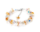 Frigid Orange Ice Bling Swarovski Crystal Bracelet