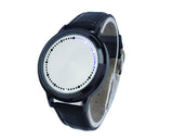 Unisex Cool LED Touch Screen PU Leather Wrist Watch